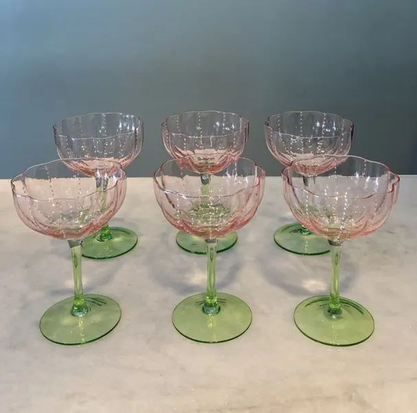 CONJUNTO DE TAÇAS COR DE ROSA DRINK 6 PEÇAS