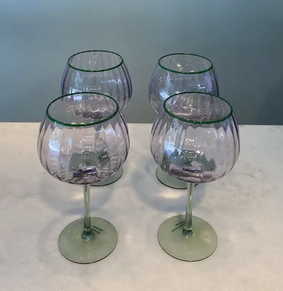 CONJUNTO DE TAÇAS PURPLE VINHO 4 PEÇAS