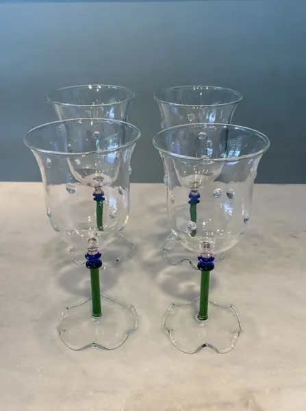 CONJUNTO DE TAÇAS FLOWER - 8 PEÇAS